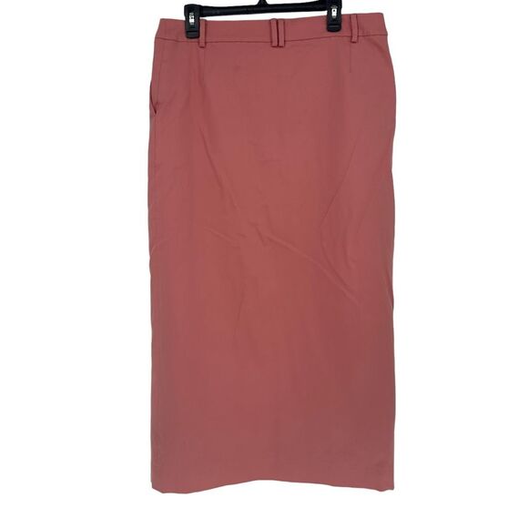 SIR the label Giacomo Front Split Skirt Pink Size XL 4 X-Large Pockets Long - Picture 4 of 8